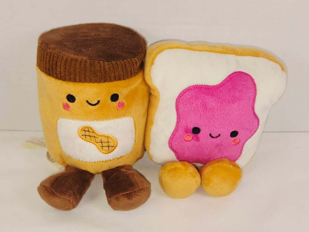 Hallmark Better Together Peanut Butter and Jelly Magnetic Plush